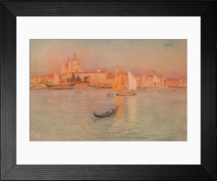Framed Print : The Salute from the Giudecca, c1900 (1913). Artist: Walter Frederick Roofe Tyndale Framed Print : The Salute from the Giudecca, c1900 (1913). Artist: Walter Frederick Roofe Tyndale