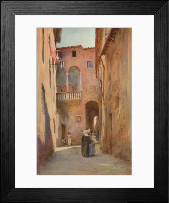 Framed Print : The House of Catherine of Siena, c1900 (1913). Artist: Walter Frederick Roofe Tyndale Framed Print : The House of Catherine of Siena, c1900 (1913). Artist: Walter Frederick Roofe Tyndale