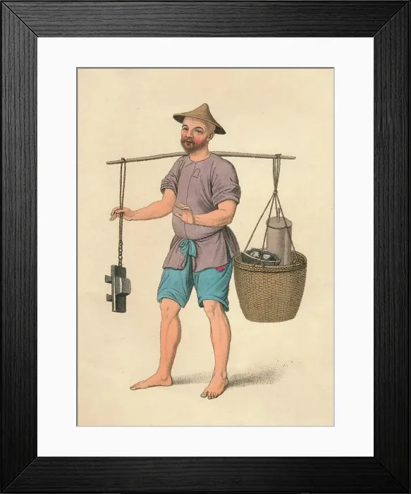 Framed Print : An illustration from The Costume of China, 1799. Artist: John Dadley Framed Print : An illustration from The Costume of China, 1799. Artist: John Dadley