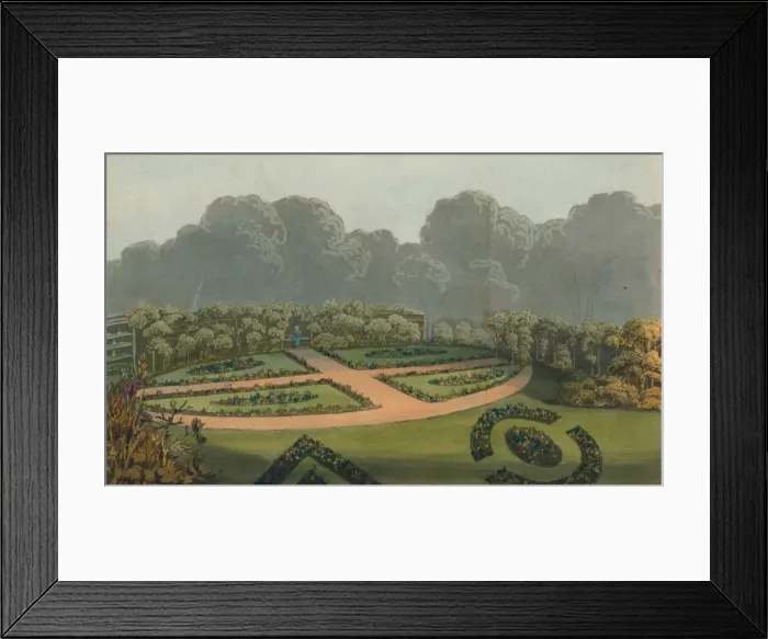 Framed Print : Frontispiece to the Florists Manual, 1822. Artist: WH Timms Framed Print : Frontispiece to the Florists Manual, 1822. Artist: WH Timms