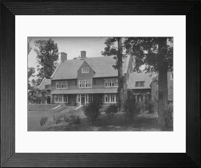 Framed Print : Garden front, house of Harry C Black, Guilford, Baltimore, Maryland, 1923 Framed Print : Garden front, house of Harry C Black, Guilford, Baltimore, Maryland, 1923