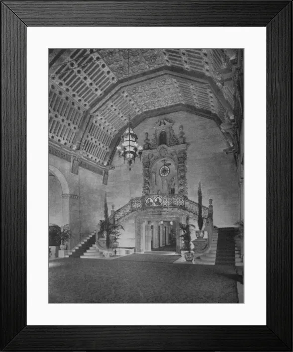Framed Print : End of lobby, Los Angeles Biltmore Hotel, Los Angeles, California, 1923 Framed Print : End of lobby, Los Angeles Biltmore Hotel, Los Angeles, California, 1923