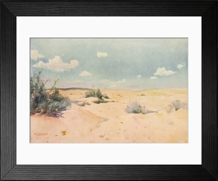 Framed Print : A Desert Study at Tel-El-Kebir, c1880, (1904). Artist: Robert George Talbot Kelly Framed Print : A Desert Study at Tel-El-Kebir, c1880, (1904). Artist: Robert George Talbot Kelly