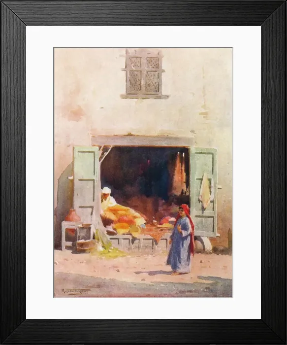 Framed Print : A Cairo Shop, c1880, (1904). Artist: Robert George Talbot Kelly Framed Print : A Cairo Shop, c1880, (1904). Artist: Robert George Talbot Kelly