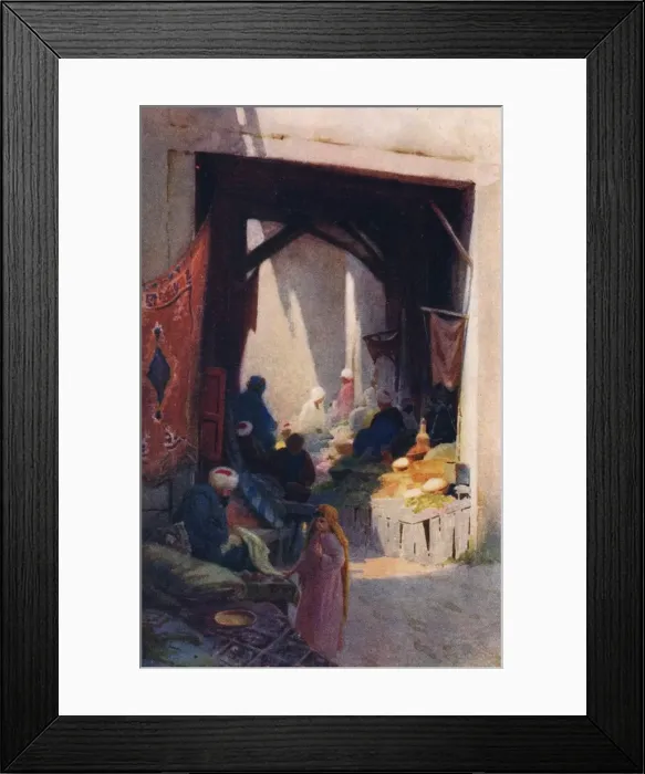 Framed Print : A Bazaar, c1880, (1904). Artist: Robert George Talbot Kelly Framed Print : A Bazaar, c1880, (1904). Artist: Robert George Talbot Kelly