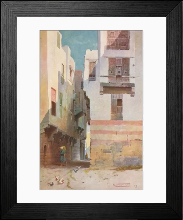 Framed Print : A Street in Bulak, c1880, (1904). Artist: Robert George Talbot Kelly Framed Print : A Street in Bulak, c1880, (1904). Artist: Robert George Talbot Kelly