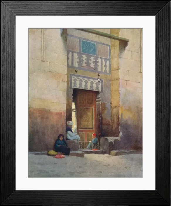 Framed Print : A Mosque Door, Cairo, c1880, (1904). Artist: Robert George Talbot Kelly Framed Print : A Mosque Door, Cairo, c1880, (1904). Artist: Robert George Talbot Kelly