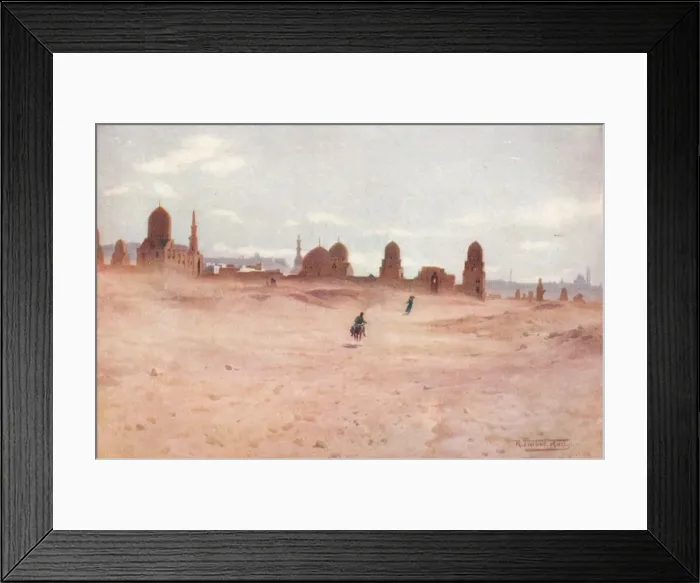 Framed Print : A Dusty Day at the Tombs of the Khalifs, c1880, (1904). Artist: Robert George Talbot Kelly Framed Print : A Dusty Day at the Tombs of the Khalifs, c1880, (1904). Artist: Robert George Talbot Kelly