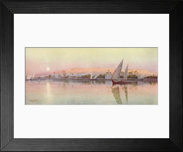 Framed Print : Cairo from the River-Evening, c1880, (1904). Artist: Robert George Talbot Kelly Framed Print : Cairo from the River-Evening, c1880, (1904). Artist: Robert George Talbot Kelly