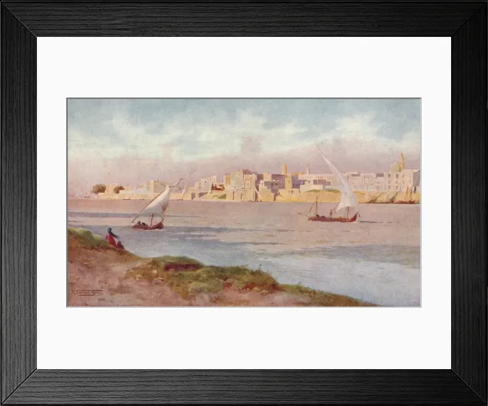 Framed Print : Bulak from Ghezireh, c1880, (1904). Artist: Robert George Talbot Kelly Framed Print : Bulak from Ghezireh, c1880, (1904). Artist: Robert George Talbot Kelly