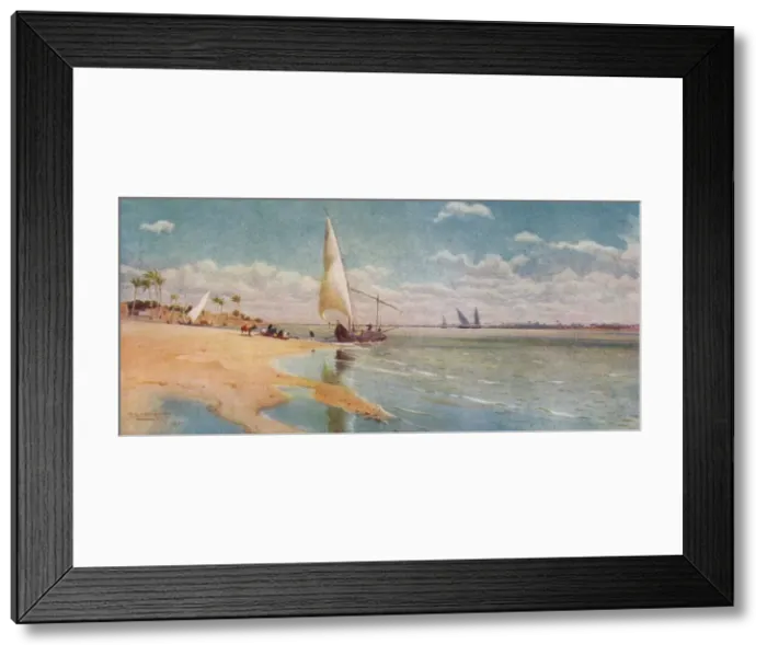 Framed Print : A Breezy Day at Ayat, c1880, (1904). Artist: Robert George Talbot Kelly Framed Print : A Breezy Day at Ayat, c1880, (1904). Artist: Robert George Talbot Kelly