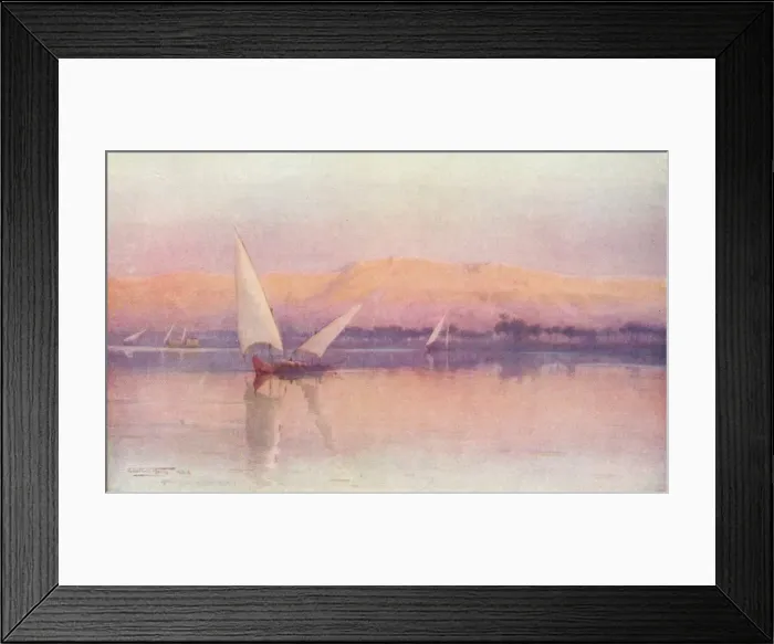 Framed Print : A Nile Afterglow, c1880, (1904). Artist: Robert George Talbot Kelly Framed Print : A Nile Afterglow, c1880, (1904). Artist: Robert George Talbot Kelly