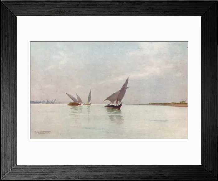 Framed Print : A Silvery Day on the Nile, c1880, (1904). Artist: Robert George Talbot Kelly