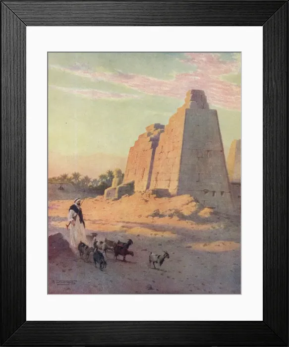 Framed Print : Pylon at Karnak, c1880, (1904). Artist: Robert George Talbot Kelly Framed Print : Pylon at Karnak, c1880, (1904). Artist: Robert George Talbot Kelly