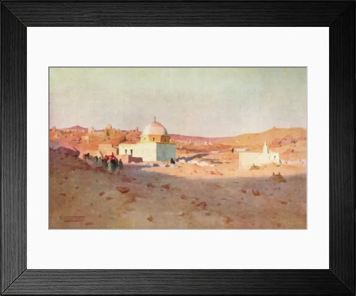 Framed Print : Cufic Cemetery, Assuan, c1880, (1904). Artist: Robert George Talbot Kelly Framed Print : Cufic Cemetery, Assuan, c1880, (1904). Artist: Robert George Talbot Kelly