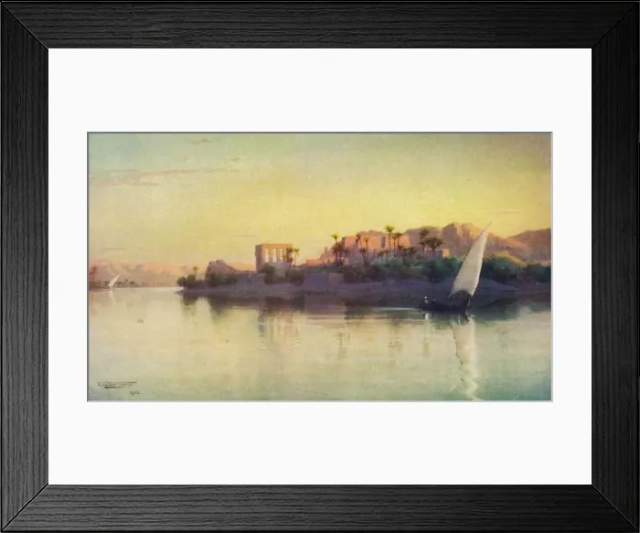 Framed Print : Philae, c1880, (1904). Artist: Robert George Talbot Kelly Framed Print : Philae, c1880, (1904). Artist: Robert George Talbot Kelly