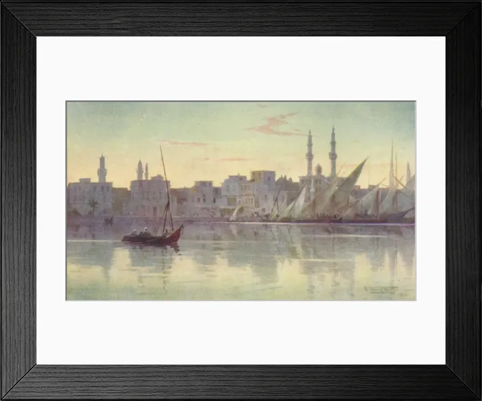 Framed Print : Early Morning at Damietta, c1880, (1904). Artist: Robert George Talbot Kelly Framed Print : Early Morning at Damietta, c1880, (1904). Artist: Robert George Talbot Kelly