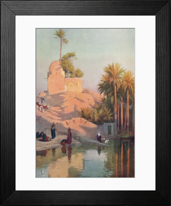 Framed Print : In the Oasis of Fayum, c1880, (1904). Artist: Robert George Talbot Kelly Framed Print : In the Oasis of Fayum, c1880, (1904). Artist: Robert George Talbot Kelly