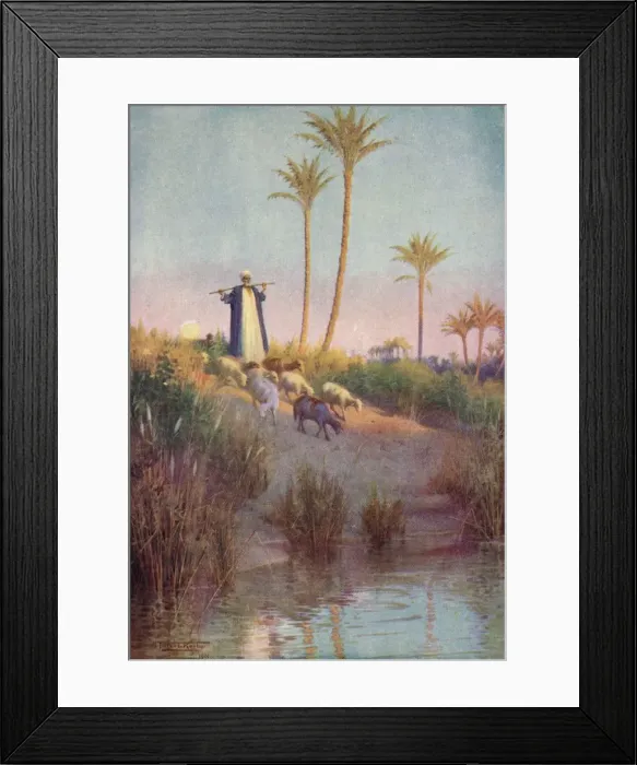 Framed Print : By Still Waters, c1880, (1904). Artist: Robert George Talbot Kelly Framed Print : By Still Waters, c1880, (1904). Artist: Robert George Talbot Kelly