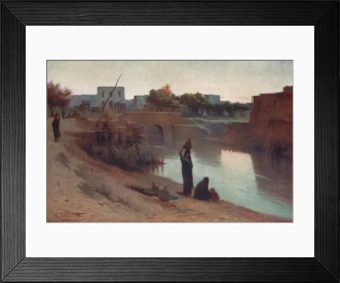 Framed Print : Evening at Fakus, c1880, (1904). Artist: Robert George Talbot Kelly Framed Print : Evening at Fakus, c1880, (1904). Artist: Robert George Talbot Kelly