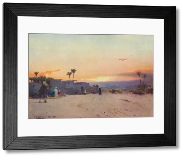 Framed Print : A Fellah Village, c1880, (1904). Artist: Robert George Talbot Kelly Framed Print : A Fellah Village, c1880, (1904). Artist: Robert George Talbot Kelly