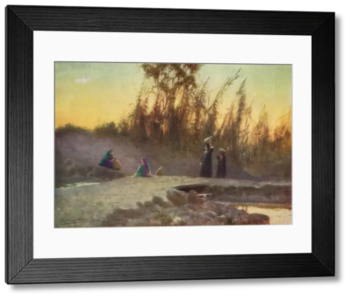 Framed Print : At the Well, c1880, (1904). Artist: Robert George Talbot Kelly Framed Print : At the Well, c1880, (1904). Artist: Robert George Talbot Kelly