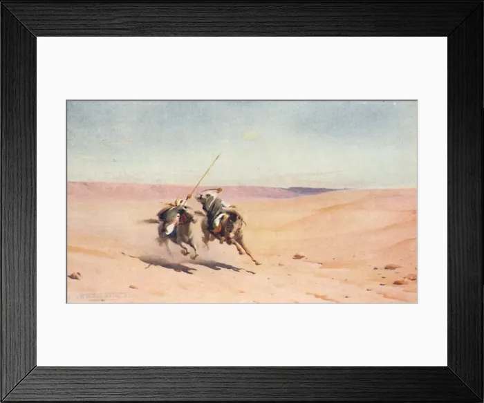 Framed Print : A Duel, c1880, (1904). Artist: Robert George Talbot Kelly Framed Print : A Duel, c1880, (1904). Artist: Robert George Talbot Kelly