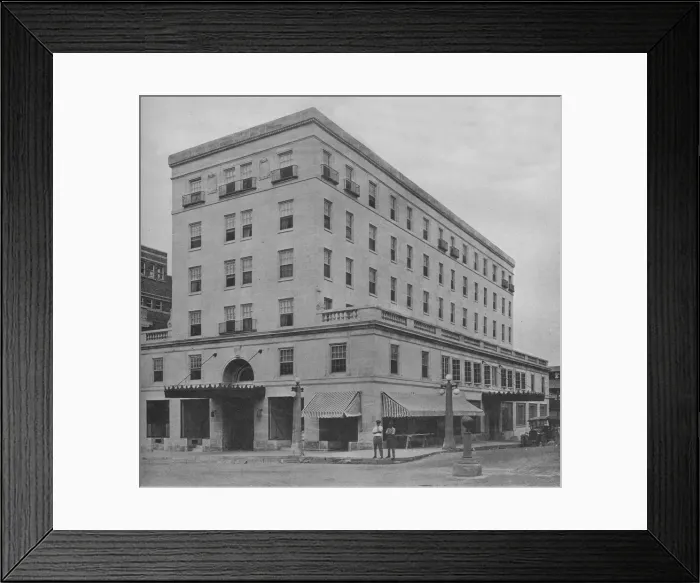 Framed Print : General exterior view, Greystone Hotel, Bedford, Indiana, 1923 Framed Print : General exterior view, Greystone Hotel, Bedford, Indiana, 1923