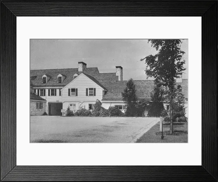 Framed Print : Service wing and upper parking level, Oakland Golf Club, Bayside, New York, 1923 Framed Print : Service wing and upper parking level, Oakland Golf Club, Bayside, New York, 1923