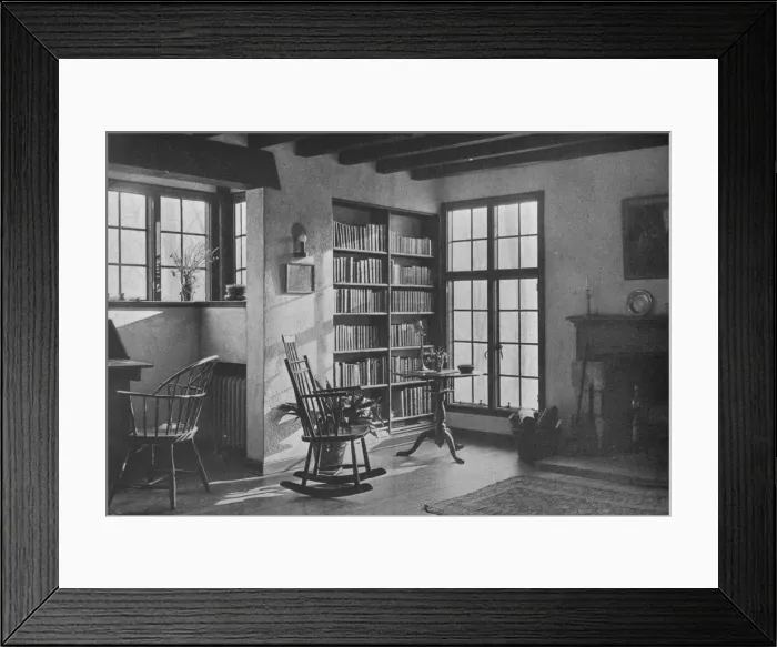 Framed Print : Living room - stucco cottage at Bronxville, New York, 1925 Framed Print : Living room - stucco cottage at Bronxville, New York, 1925