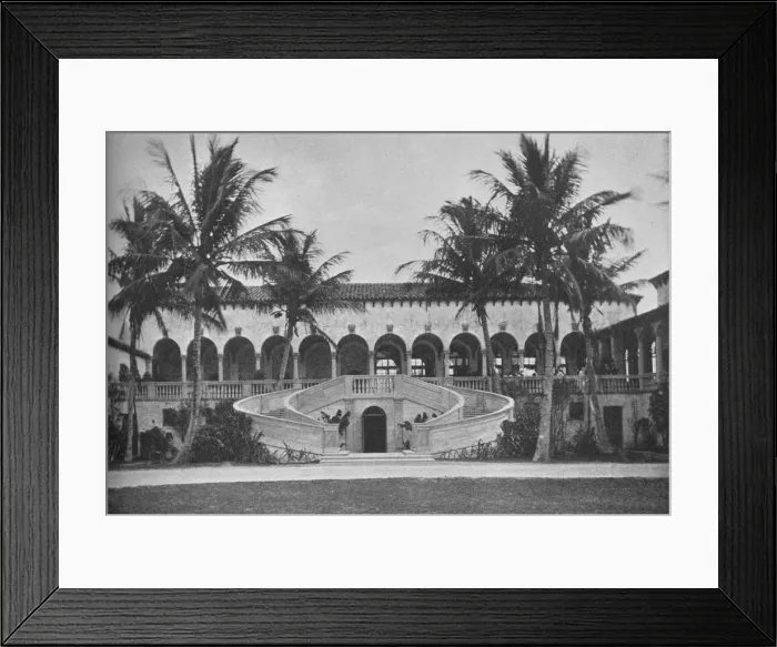 Framed Print : Front elevation of the clubhouse, Gulf Stream Golf Club, Palm Beach, Florida, 1925 Framed Print : Front elevation of the clubhouse, Gulf Stream Golf Club, Palm Beach, Florida, 1925