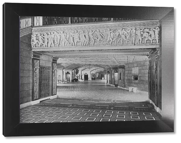 Main foyer from the entrance, Capitol Theatre, Chicago, Illinois, 1925