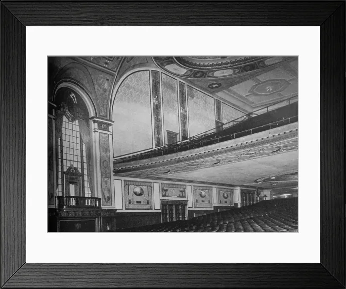 Framed Print : At the line of the balcony, the Allen Theatre, Cleveland, Ohio, 1925 Framed Print : At the line of the balcony, the Allen Theatre, Cleveland, Ohio, 1925