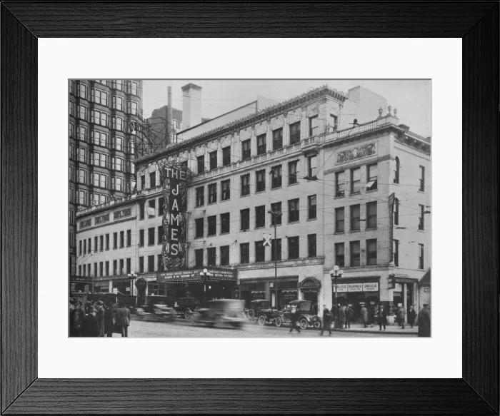 Framed Print : Front elevation, the James Theatre, Columbus, Ohio, 1925 Framed Print : Front elevation, the James Theatre, Columbus, Ohio, 1925