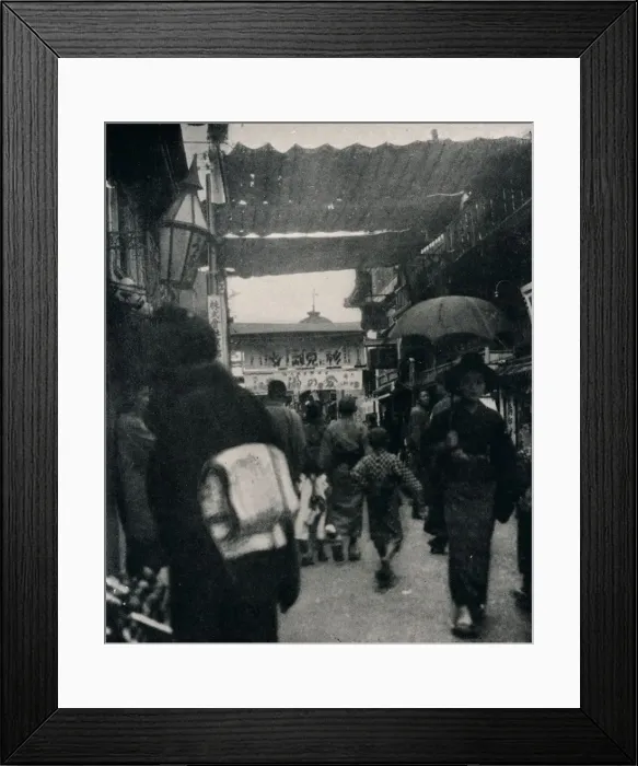 Framed Print : The theatre street in Kyoto is one of the most interesting highways in the world, c1900, (1921). Artist: Julian Leonard Street Framed Print : The theatre street in Kyoto is one of the most interesting highways in the world, c1900, (1921). Artist: Julian Leonard Street