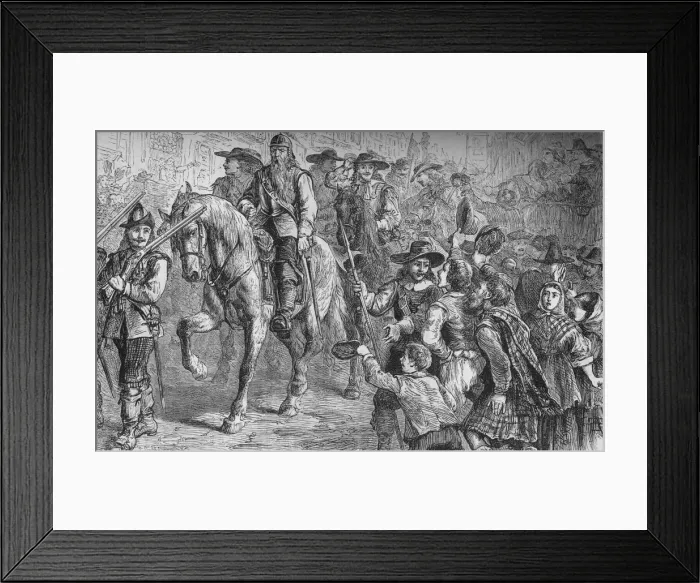 Framed Print : General Dalzell Entering Edinburgh, July 1666, (c1880) Framed Print : General Dalzell Entering Edinburgh, July 1666, (c1880)