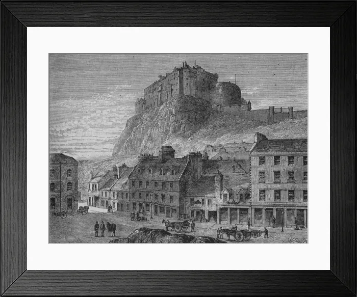 Framed Print : Edinburgh Castle, c1880 Framed Print : Edinburgh Castle, c1880