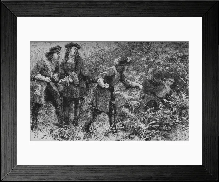 Framed Print : Capture of Monmouth, 6 July 1685, (c1880) Framed Print : Capture of Monmouth, 6 July 1685, (c1880)