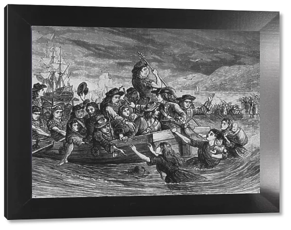 Irish Troops Leaving Limerick, 1692, (c1880)