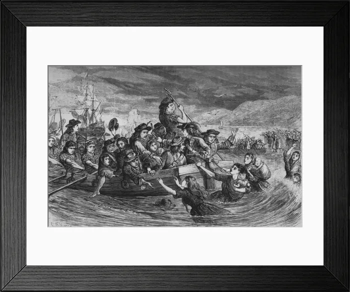 Framed Print : Irish Troops Leaving Limerick, 1692, (c1880) Framed Print : Irish Troops Leaving Limerick, 1692, (c1880)