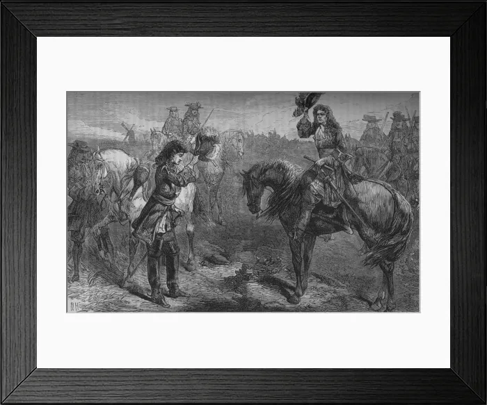 Framed Print : Meeting of William III. and the Duke of Berwick, c1694, (c1880) Framed Print : Meeting of William III. and the Duke of Berwick, c1694, (c1880)