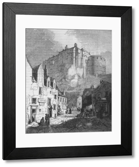 Framed Print : Edinburgh Castle, 1843, (1845). Artist: John Jackson Framed Print : Edinburgh Castle, 1843, (1845). Artist: John Jackson