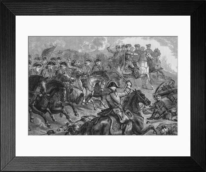 Framed Print : George II. At Dettingen, 27 June 1743, (c1880) Framed Print : George II. At Dettingen, 27 June 1743, (c1880)