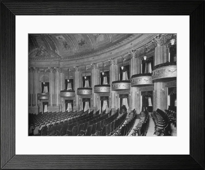 Framed Print : A successful and unusual treatment of boxes, Al Ringling Theatre, Baraboo, Wisconsin, 1925 Framed Print : A successful and unusual treatment of boxes, Al Ringling Theatre, Baraboo, Wisconsin, 1925
