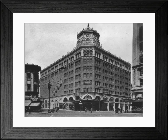 Framed Print : Front elevation, the Golden Gate Theatre, San Francisco, California, 1925 Framed Print : Front elevation, the Golden Gate Theatre, San Francisco, California, 1925