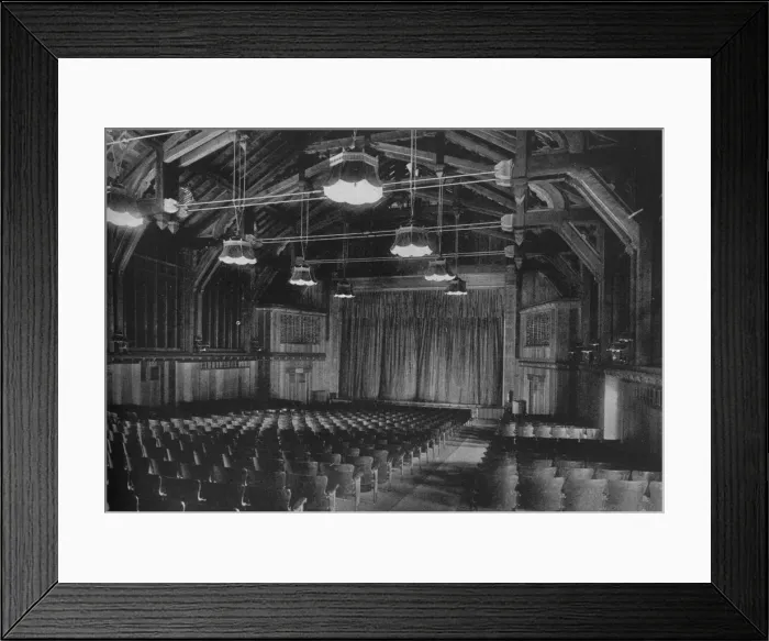 Framed Print : Church-like design of the Auditorium of te Winema Theatre, Scotia, California, 1925 Framed Print : Church-like design of the Auditorium of te Winema Theatre, Scotia, California, 1925