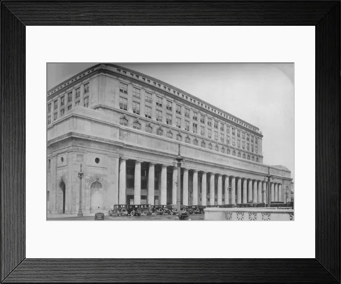 Framed Print : Canal Street facade, Chicago Union Station, Illinois, 1926 Framed Print : Canal Street facade, Chicago Union Station, Illinois, 1926