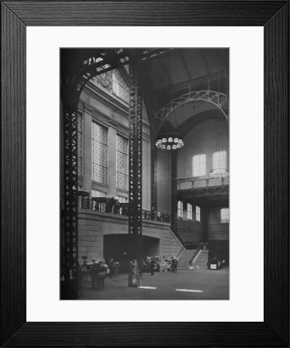 Framed Print : Secondary concourse, Chicago Union Station, Illinois, 1926 Framed Print : Secondary concourse, Chicago Union Station, Illinois, 1926