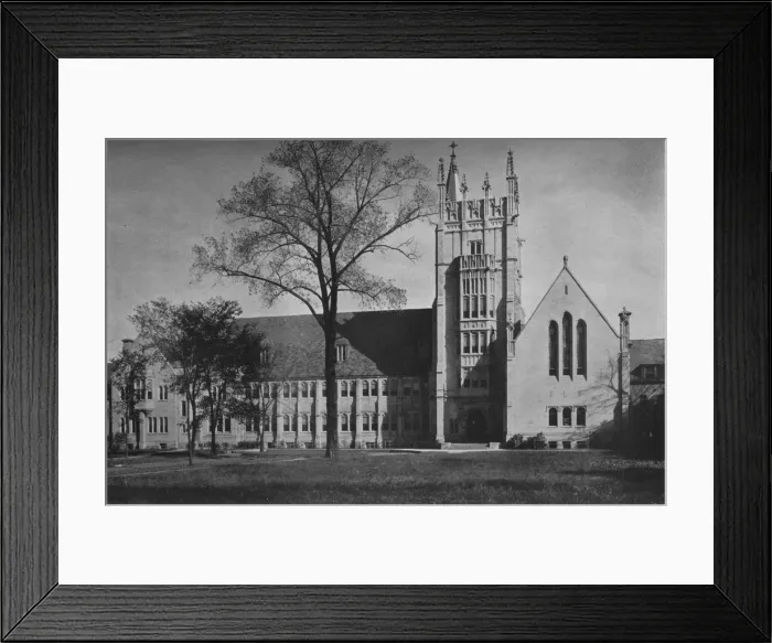 Framed Print : Garrett Biblical Institute, Evanston, Illinois, 1926 Framed Print : Garrett Biblical Institute, Evanston, Illinois, 1926