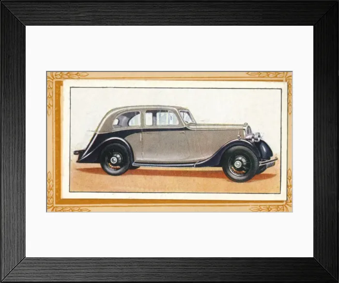 Framed Print : Lanchester 10 Streamlined Saloon, c1936 Framed Print : Lanchester 10 Streamlined Saloon, c1936
